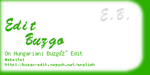 edit buzgo business card